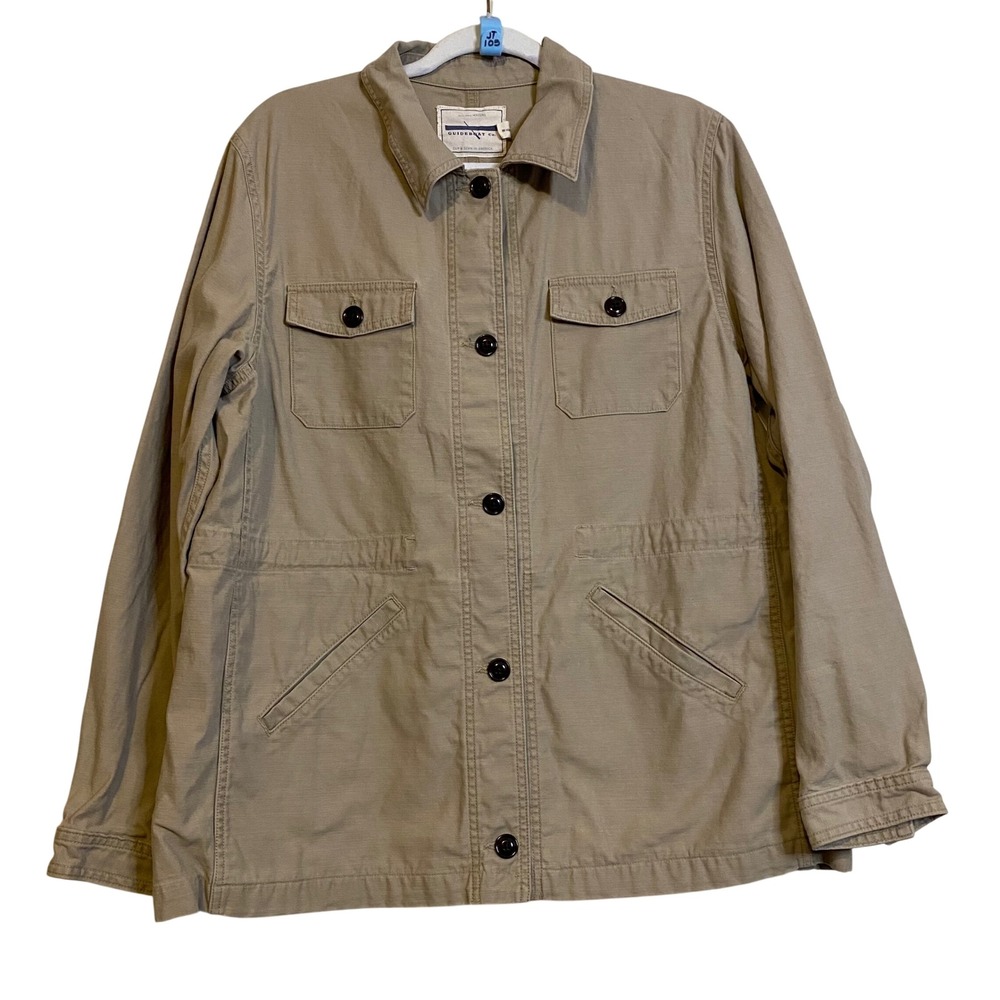Guideboat Co Womens XL Khaki Tan Cotton Utility Field Jacket Made in USA